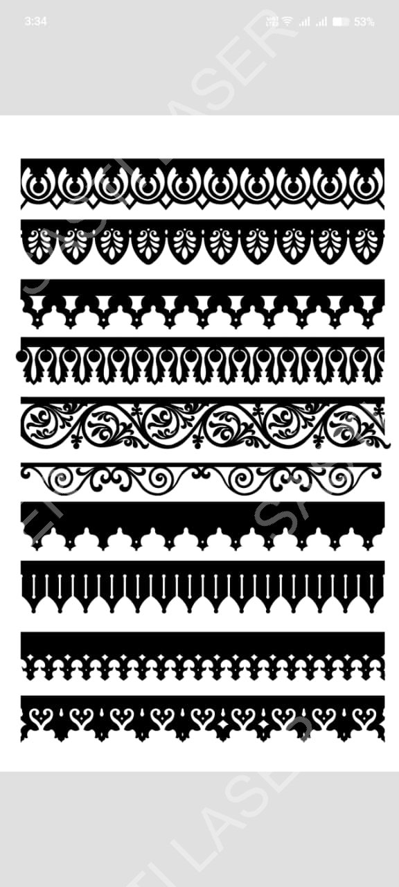 Geometric Designs CNC Laser Cutting Design - G-001.jpeg - Sasti Laser Namakkal